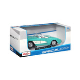10-31275  Maisto - 1957 Chevrolet Corvette - 1:24 - azzurro